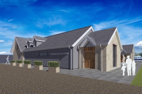 An artist impression of the new visitor centre